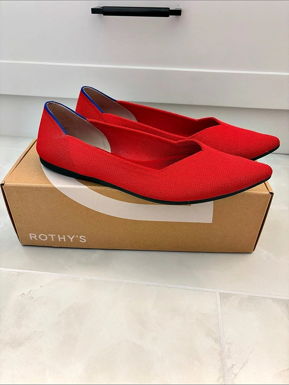 Rothy's The Point Flats Red US 9